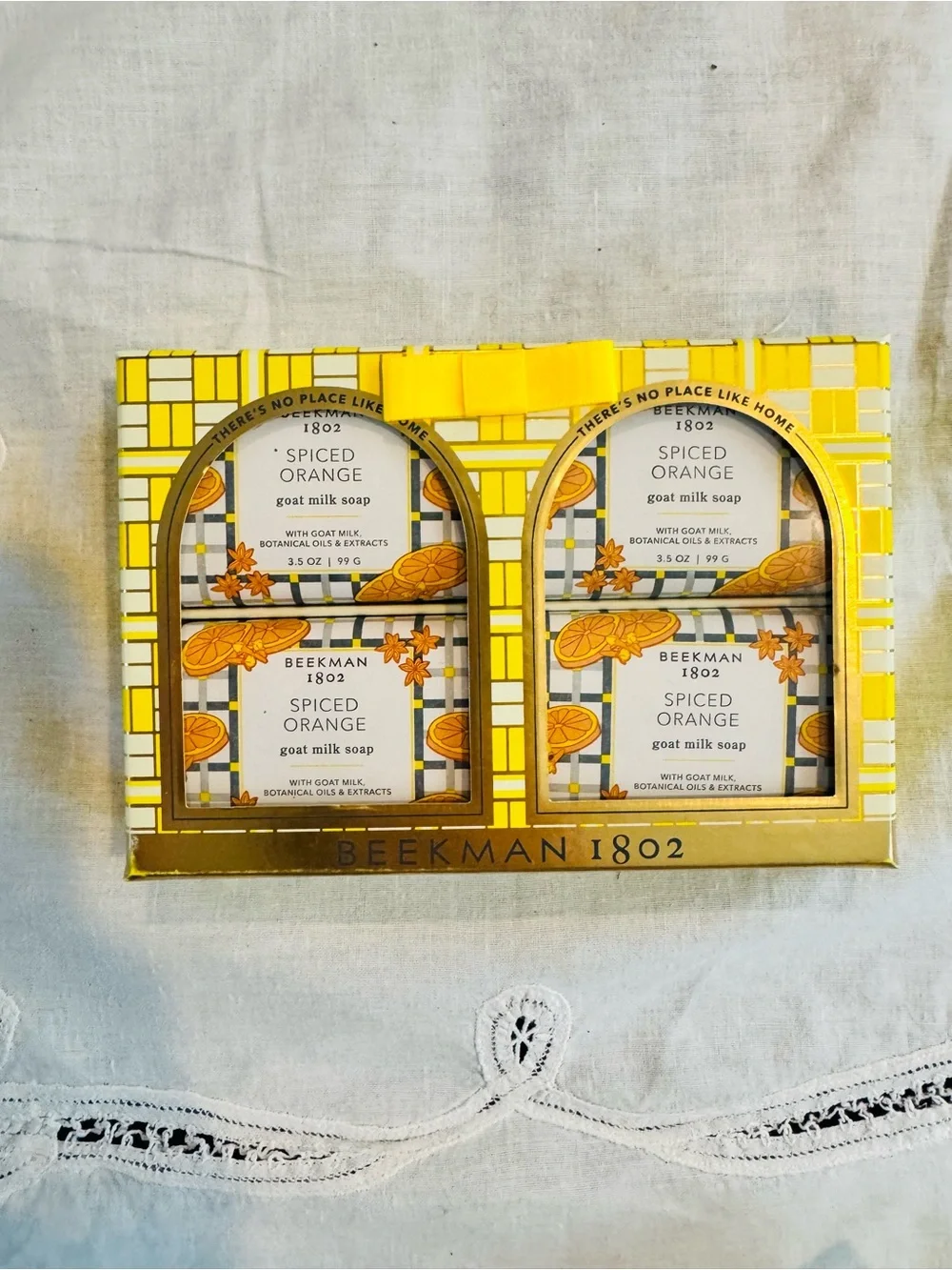 Tinker Bell Exfoliating Glove Duo and  4 pack Beekman 1802 goat milk soap p